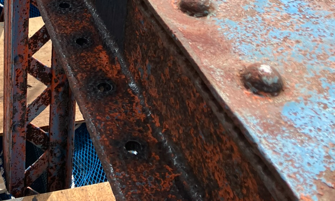 鋼部材 腐食 欠損部 補修 前の状態